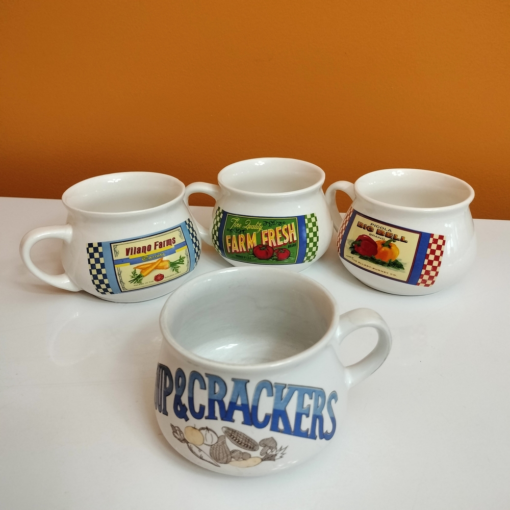 Dat'l Da-It, Inc. Vintage Soup Ceramic Recipe Mug Bowl Cup